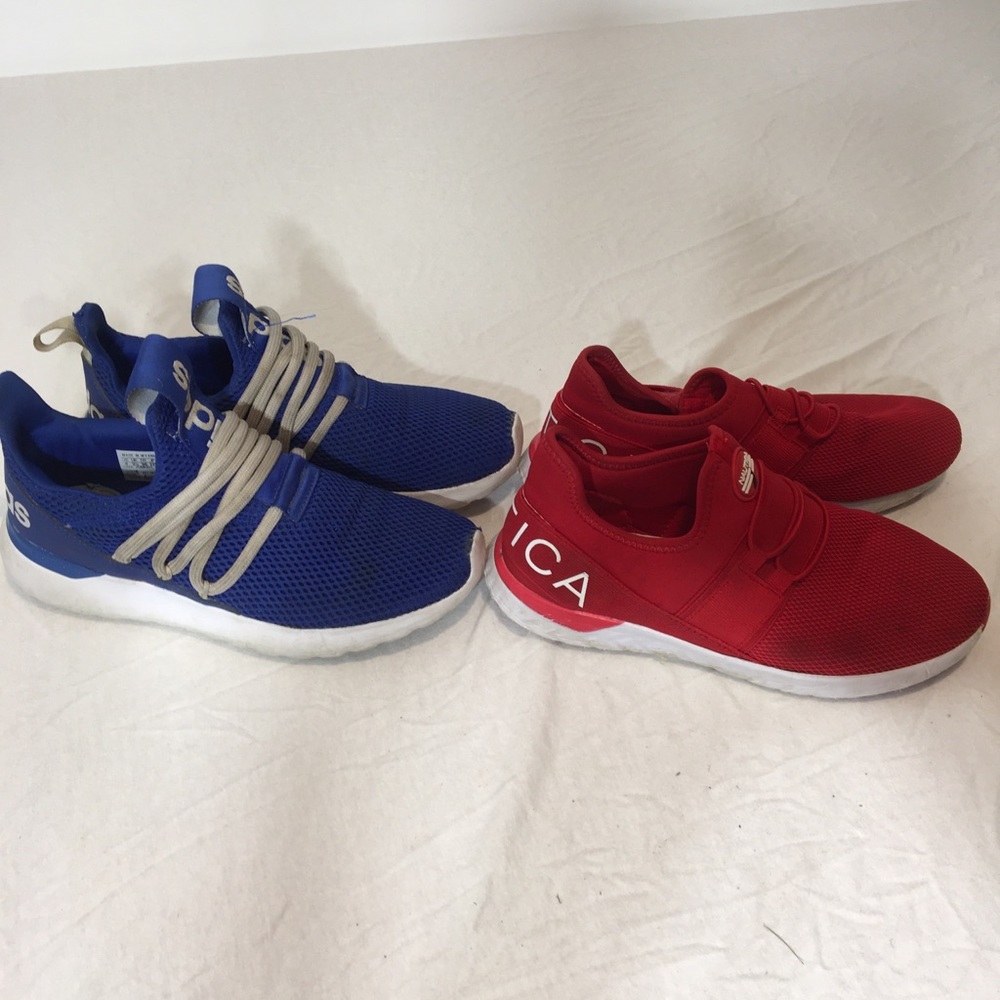 Boys light slide on sneakers used Adidas Nautica - Picture 1 of 5